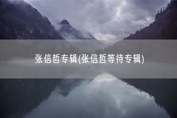 张信哲专辑(张信哲等待专辑)(图1)
