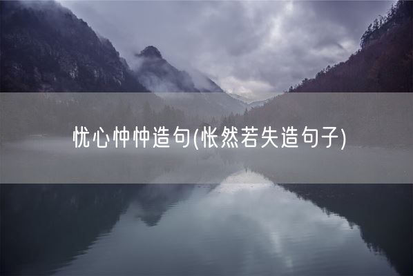 忧心忡忡造句(怅然若失造句子)(图1) 忧心忡忡造句(怅然若失造句子)(图1)