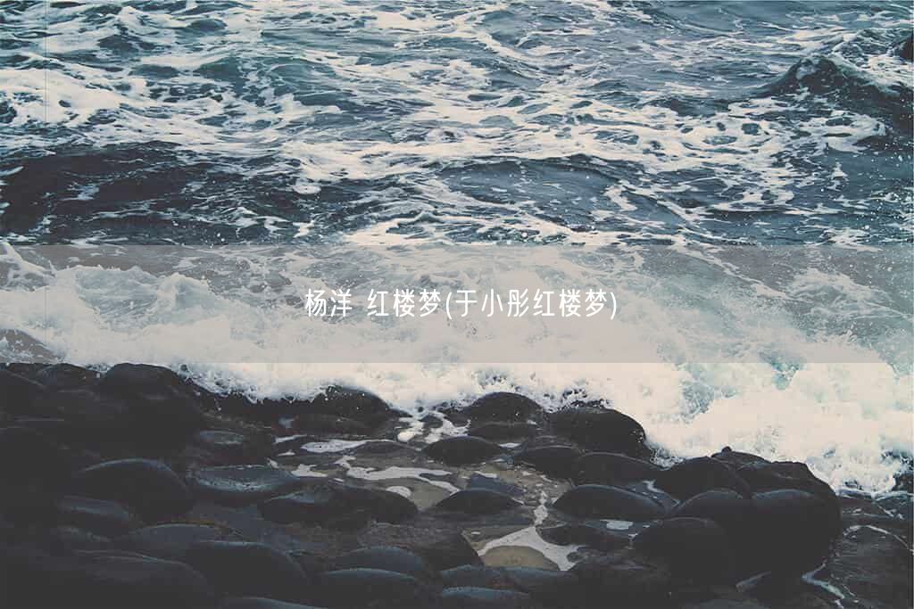 杨洋 红楼梦(于小彤红楼梦)(图1)