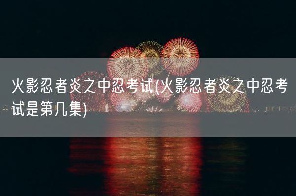 火影忍者炎之中忍考试(火影忍者炎之中忍考试是第几集)(图1)