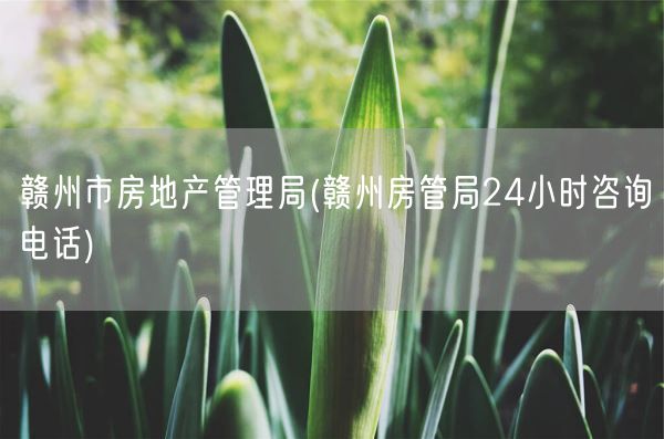 赣州市房地产管理局(赣州房管局24小时咨询电话)(图1)