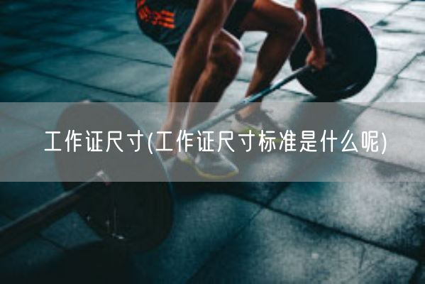 工作证尺寸(工作证尺寸标准是什么呢)(图1)
