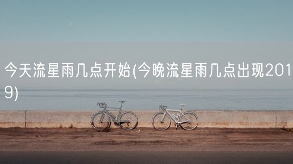 今天流星雨几点开始(今晚流星雨几点出现2019)(图1)