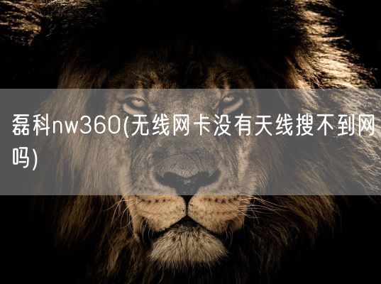 磊科nw360(无线网卡没有天线搜不到网吗)(图1)