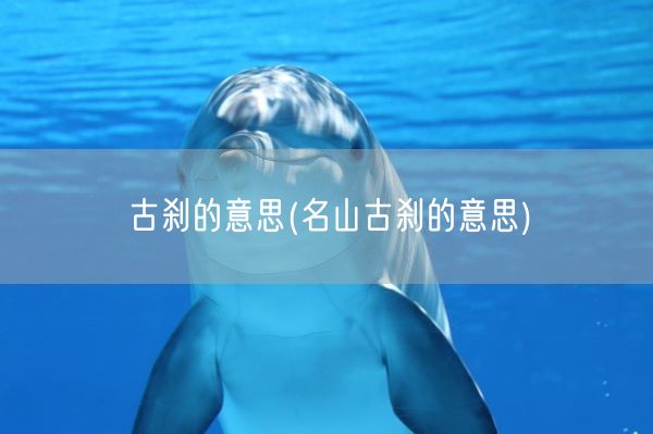 古刹的意思(名山古刹的意思)(图1) 古刹的意思(名山古刹的意思)(图1)