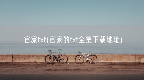 官家txt(官家的txt全集下载地址)(图1) 官家txt(官家的txt全集下载地址)(图1)