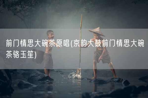 前门情思大碗茶原唱(京韵大鼓前门情思大碗茶骆玉笙)(图1)