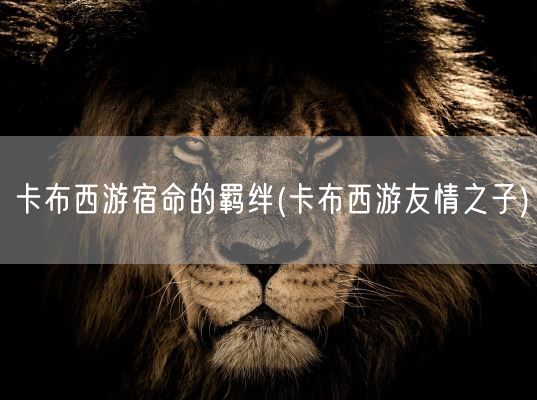 卡布西游宿命的羁绊(卡布西游友情之子)(图1) 卡布西游宿命的羁绊(卡布西游友情之子)(图1)