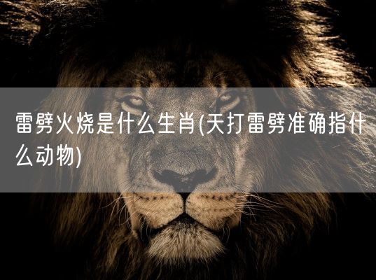 雷劈火烧是什么生肖(天打雷劈准确指什么动物)(图1)