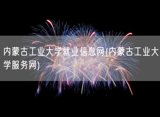 内蒙古工业大学就业信息网(内蒙古工业大学服务网)(图1)