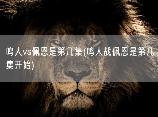 鸣人vs佩恩是第几集(鸣人战佩恩是第几集开始)(图1)