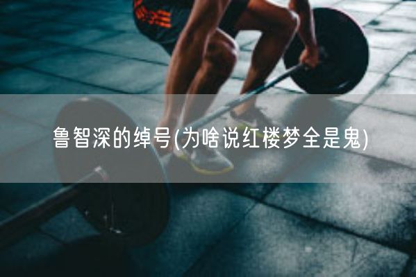 鲁智深的绰号(为啥说红楼梦全是鬼)(图1)
