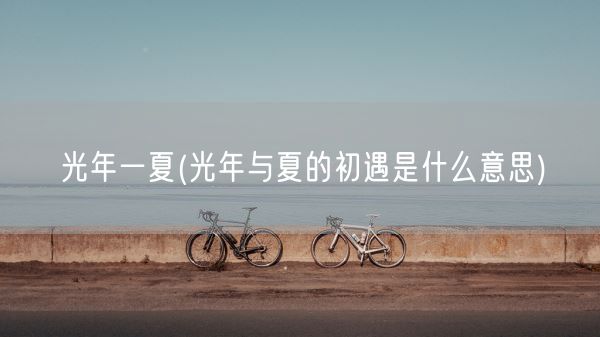光年一夏(光年与夏的初遇是什么意思)(图1)