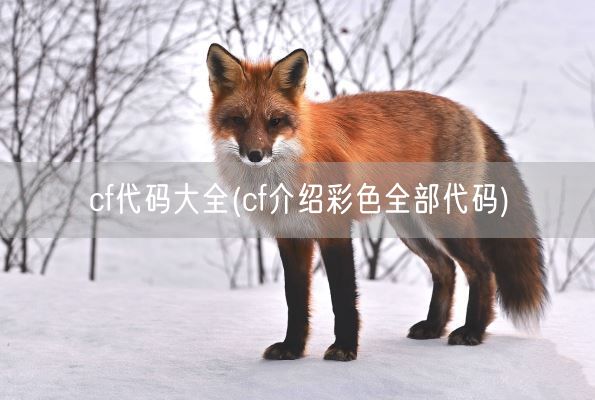 cf代码大全(cf介绍彩色全部代码)(图1)