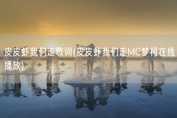 皮皮虾我们走歌词(皮皮虾我们走MC梦柯在线播放)(图1)