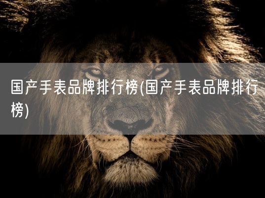 国产手表品牌排行榜(国产手表品牌排行榜)(图1)