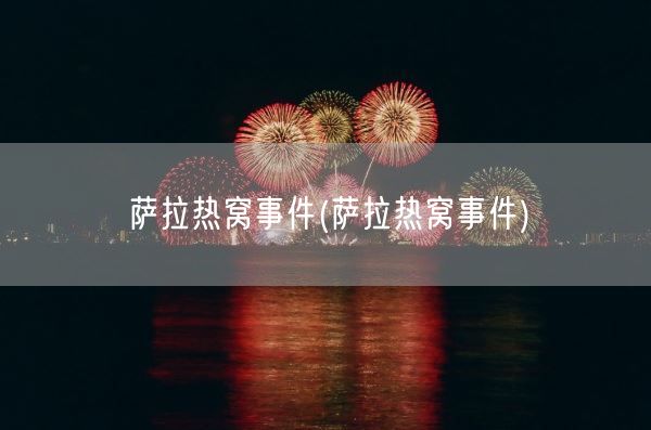 萨拉热窝事件(萨拉热窝事件)(图1)