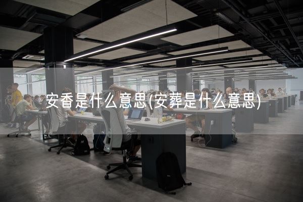 安香是什么意思(安葬是什么意思)(图1) 安香是什么意思(安葬是什么意思)(图1)