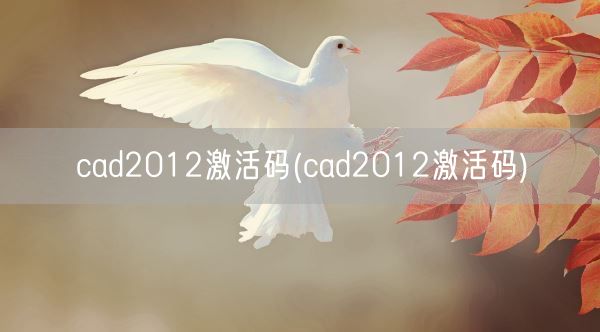 cad2012激活码(cad2012激活码)(图1) cad2012激活码(cad2012激活码)(图1)