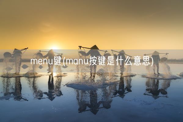 menu键(manu按键是什么意思)(图1)