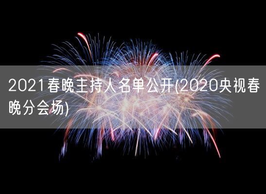 2021春晚主持人名单公开(2020央视春晚分会场)(图1)