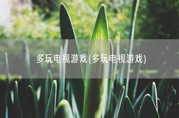多玩电视游戏(多玩电视游戏)(图1)