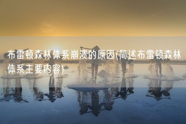 布雷顿森林体系崩溃的原因(简述布雷顿森林体系主要内容)(图1) 布雷顿森林体系崩溃的原因(简述布雷顿森林体系主要内容)(图1)