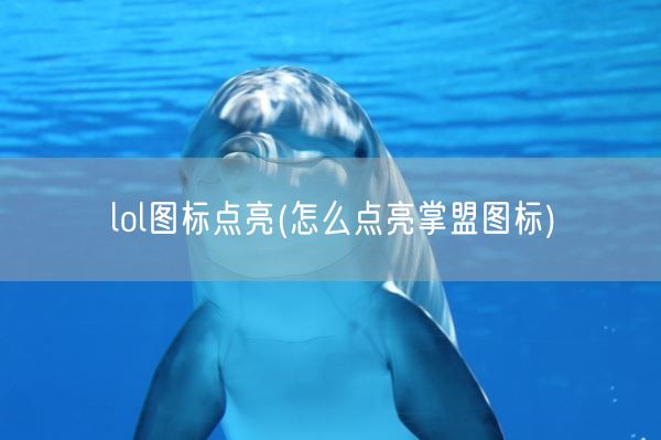 lol图标点亮(怎么点亮掌盟图标)(图1)