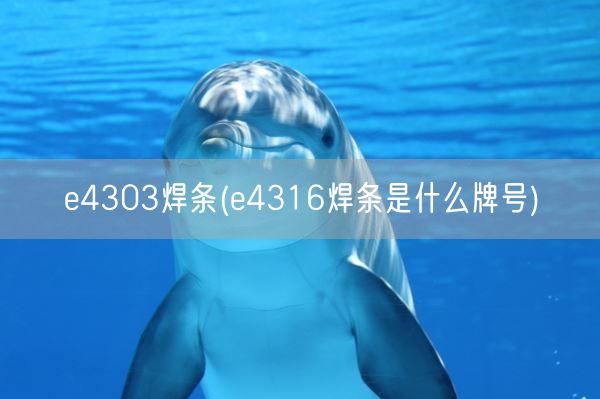 e4303焊条(e4316焊条是什么牌号)(图1) e4303焊条(e4316焊条是什么牌号)(图1)