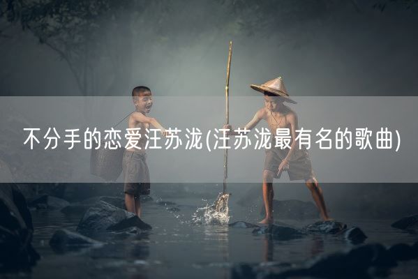 不分手的恋爱汪苏泷(汪苏泷最有名的歌曲)(图1)