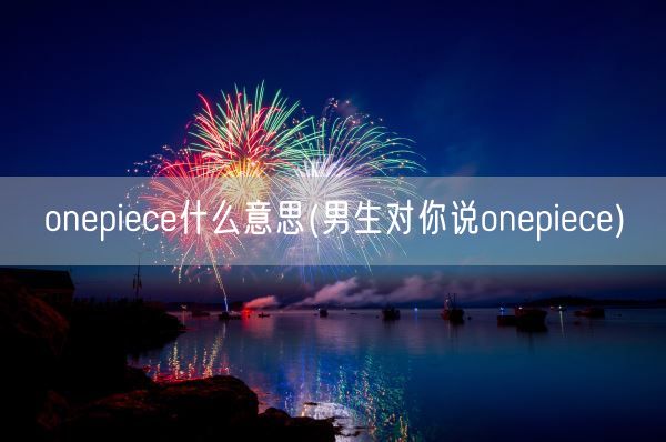 onepiece什么意思(男生对你说onepiece)(图1)