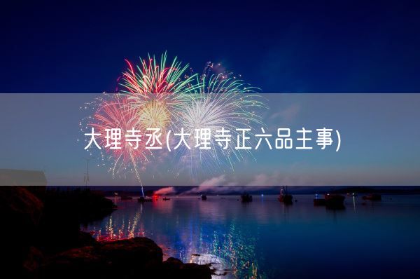 大理寺丞(大理寺正六品主事)(图1)