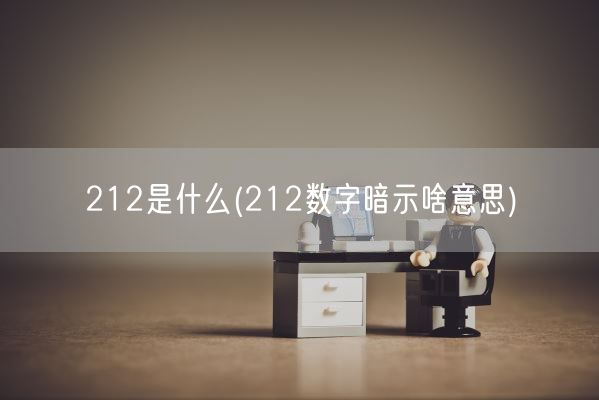 212是什么(212数字暗示啥意思)(图1)