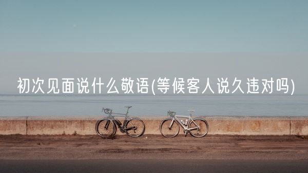 初次见面说什么敬语(等候客人说久违对吗)(图1) 初次见面说什么敬语(等候客人说久违对吗)(图1)