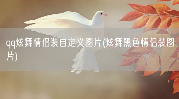 qq炫舞情侣装自定义图片(炫舞黑色情侣装图片)(图1)