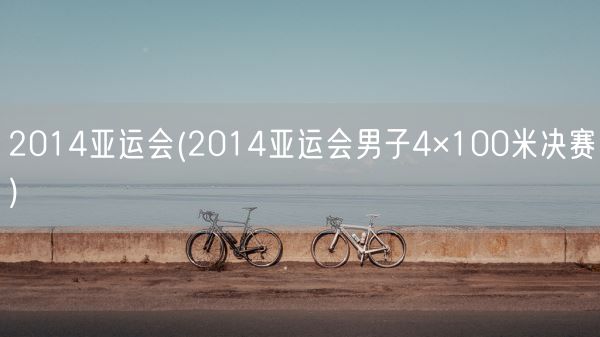 2014亚运会(2014亚运会男子4×100米决赛)(图1)
