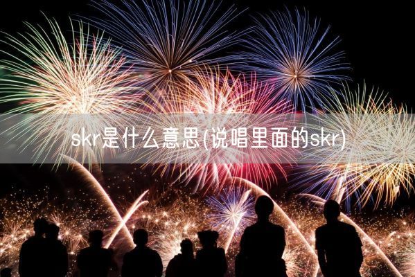 skr是什么意思(说唱里面的skr)(图1)