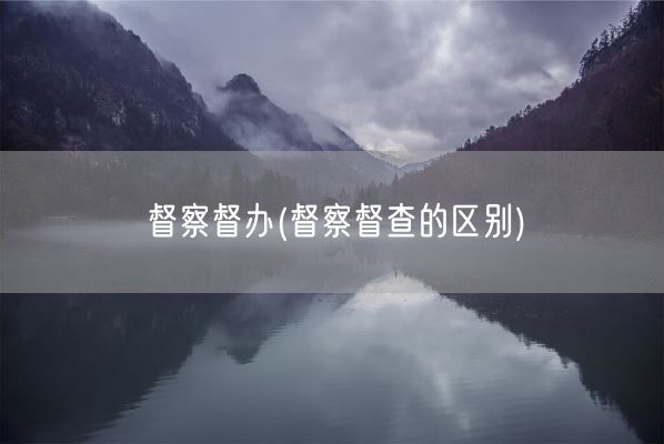 督察督办(督察督查的区别)(图1)