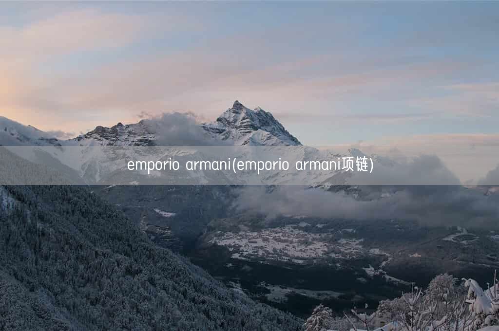 emporio armani(emporio armani项链)(图1)