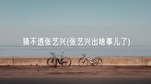 猜不透张艺兴(张艺兴出啥事儿了)(图1) 猜不透张艺兴(张艺兴出啥事儿了)(图1)