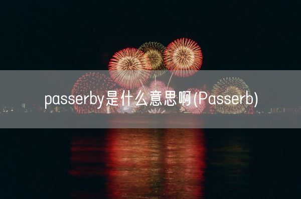 passerby是什么意思啊(Passerb)(图1)