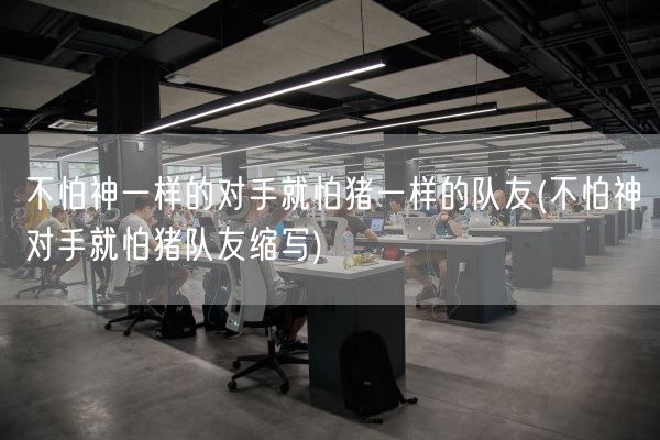 不怕神一样的对手就怕猪一样的队友(不怕神对手就怕猪队友缩写)(图1)