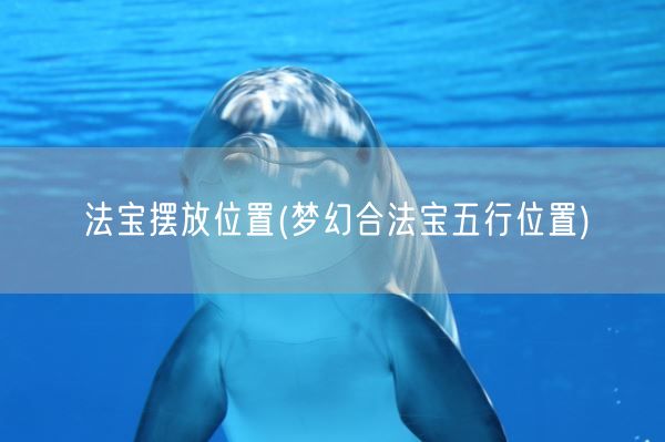 法宝摆放位置(梦幻合法宝五行位置)(图1) 法宝摆放位置(梦幻合法宝五行位置)(图1)