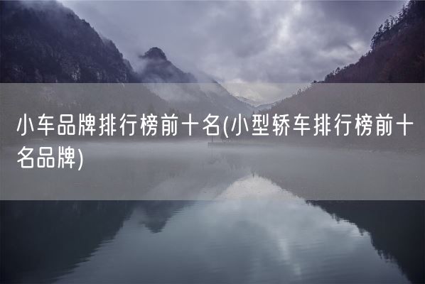 小车品牌排行榜前十名(小型轿车排行榜前十名品牌)(图1)