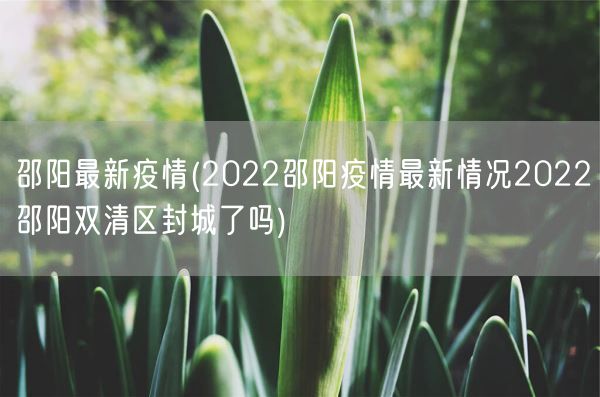 邵阳最新疫情(2022邵阳疫情最新情况2022邵阳双清区封城了吗)(图1) 邵阳最新疫情(2022邵阳疫情最新情况2022邵阳双清区封城了吗)(图1)